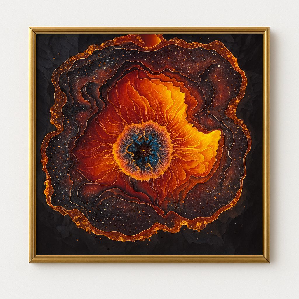 Cuadro Decorativo " Corazón de Fuego" - ALTOQUE