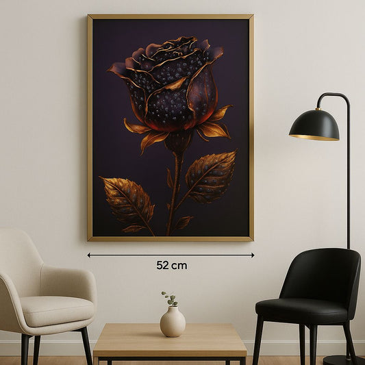 Cuadro Decoratio "Rosa Negra" - ALTOQUE