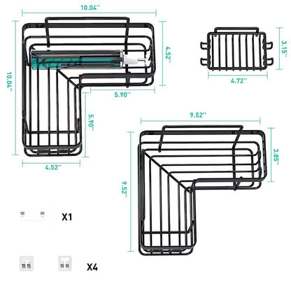 Esquinero Estante Organizador Adhesivo Set X3 piezas - ALTOQUE