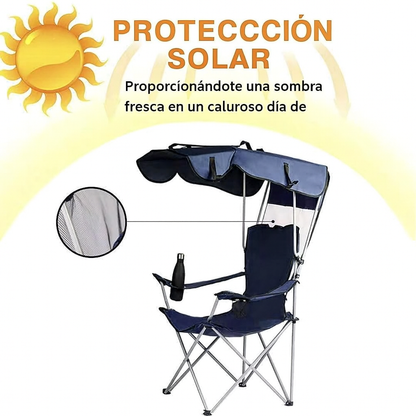 Silla Plegable con Sombrilla