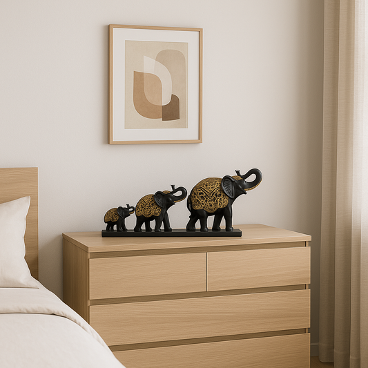 Elefantes Decorativos en Base