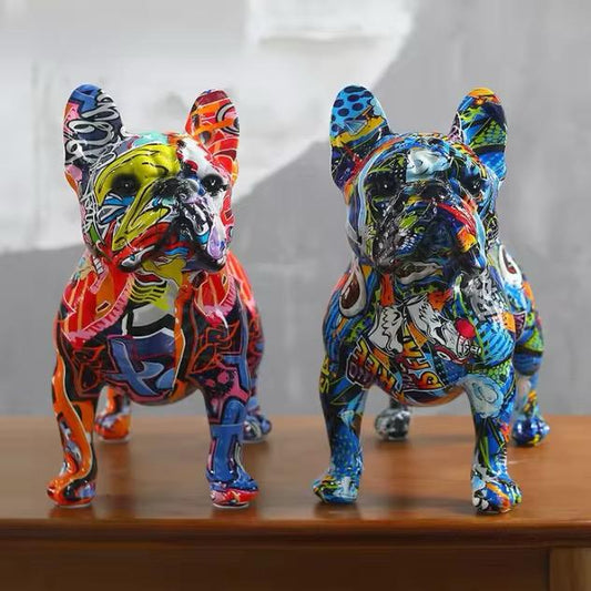 Adorno Bulldog Frances Grafitado