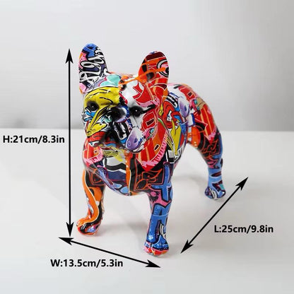 Adorno Bulldog Frances Grafitado