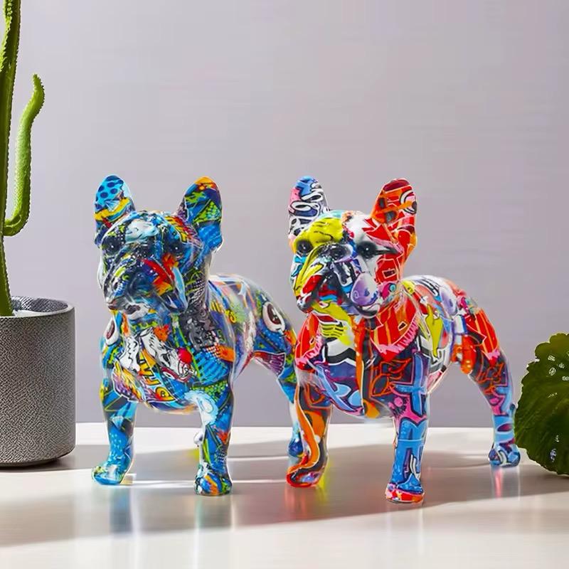 Adorno Bulldog Frances Grafitado