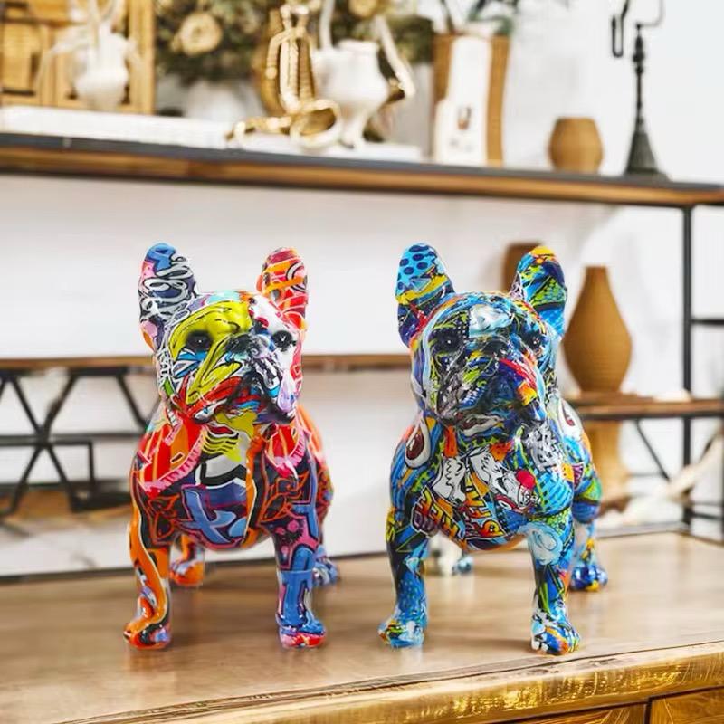 Adorno Bulldog Frances Grafitado