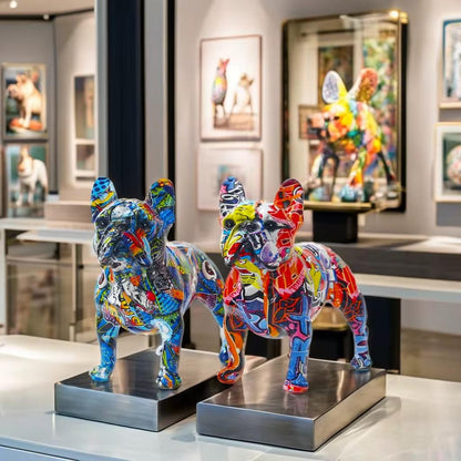 Adorno Bulldog Frances Grafitado