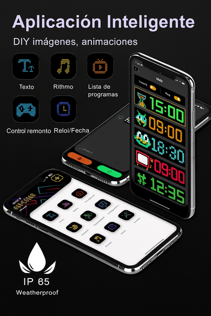 Pantalla LED Flexible con Animaciones