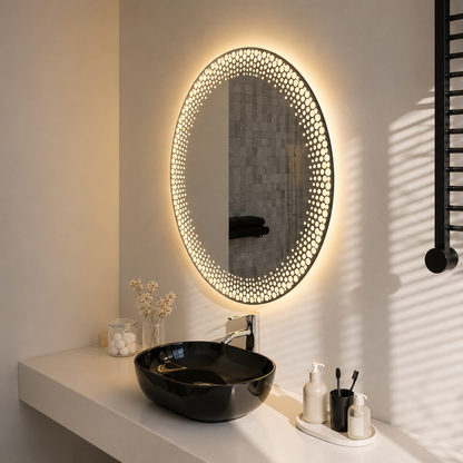 Espejo Redondo con Luz Led