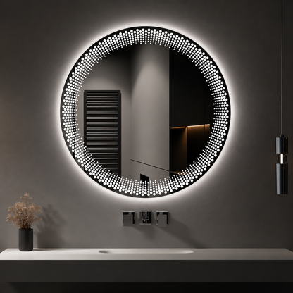 Espejo Redondo con Luz Led