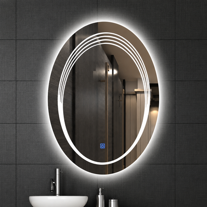 Espejo Ovalado con luz Led
