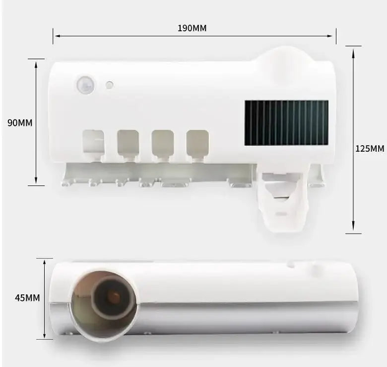 Porta Cepillo + Pasta Multifuncional Carga USB - ALTOQUE
