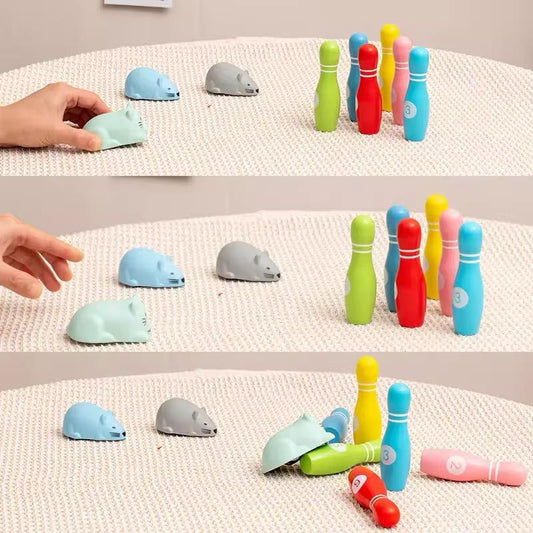 Juego de Bowling Infantil con Animalitos a Fricción - ALTOQUE