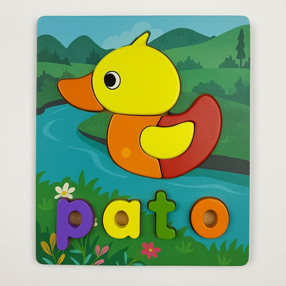 Puzzles en Madera con Palabras - ALTOQUE