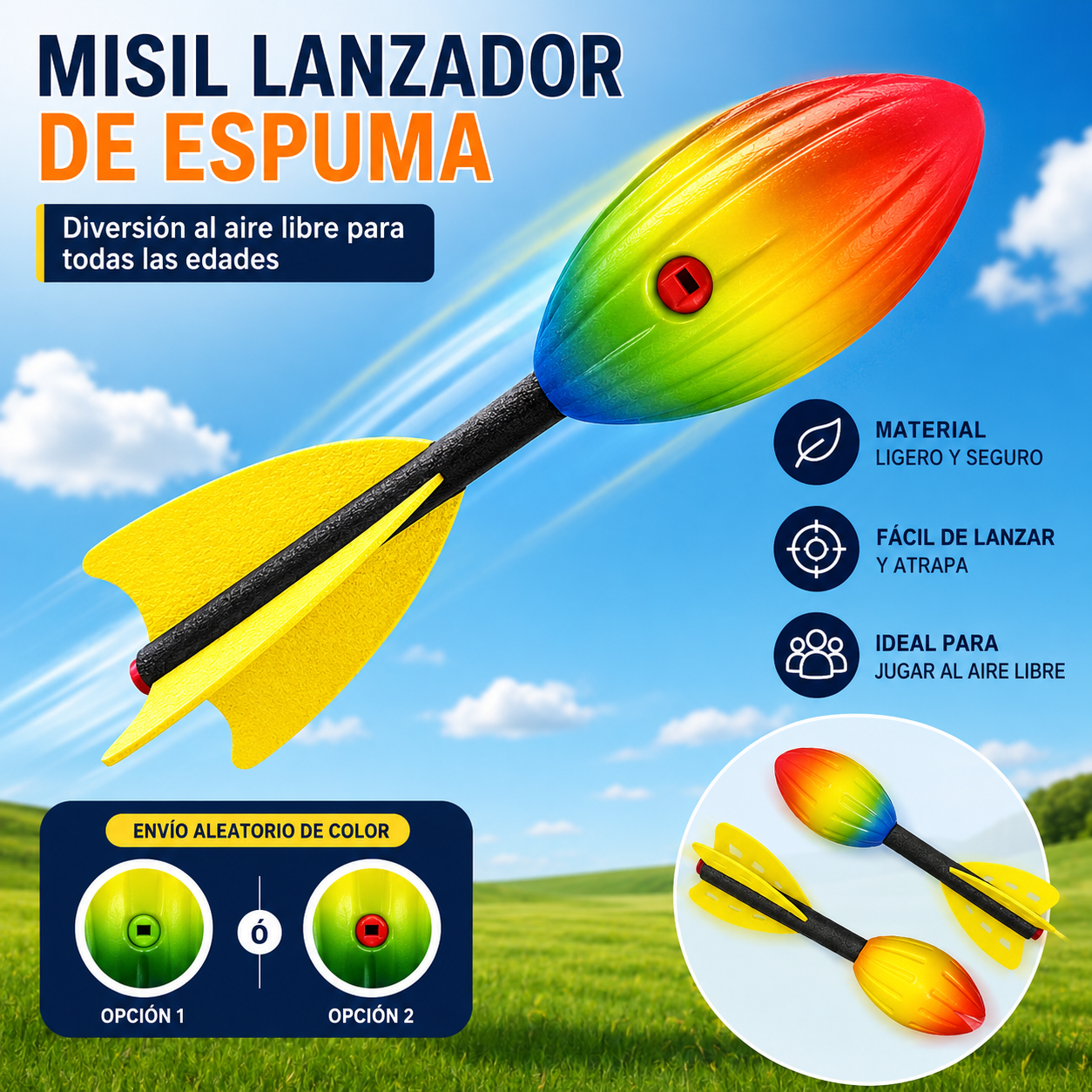 Misil Lanzador de Espuma