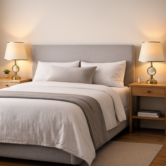 Lámpara Clásica Dorada con Mundo en Relieve