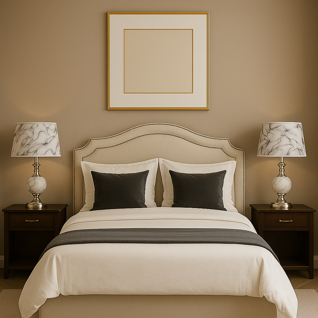 Lámpara de Mesa Estilo Mármol