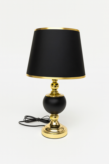 Lámpara Decorativa Premium en Negro y Dorado