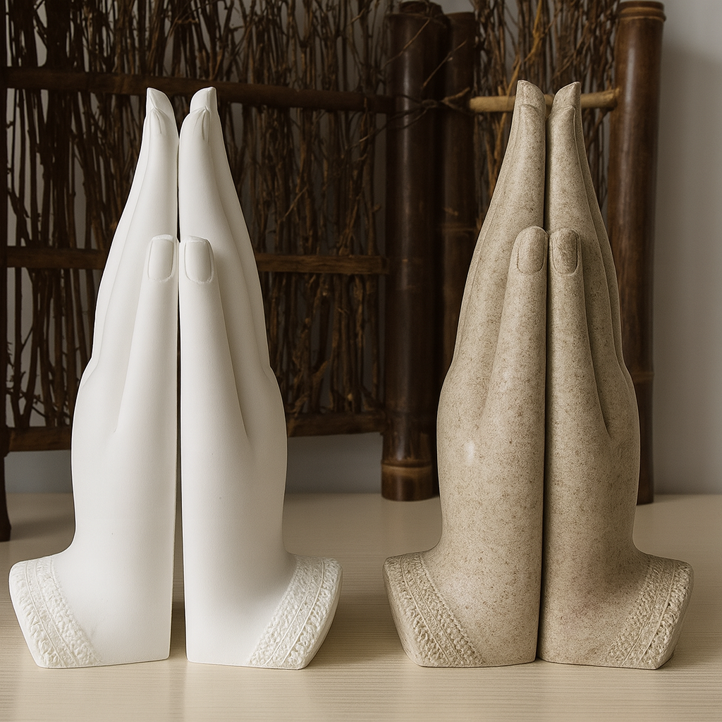 Esculturas Manos Budas con Buda Interior