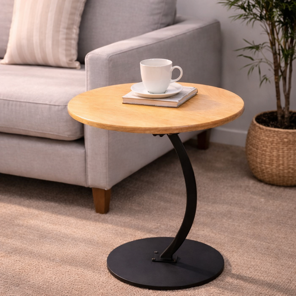Mesa Auxiliar Redonda para Living