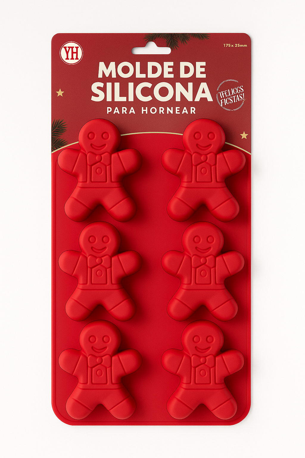 Moldes de Silicona Navideños para Hornear