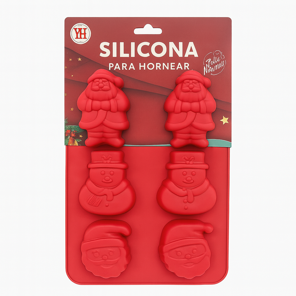 Molde Navideño de Silicona para Hornear