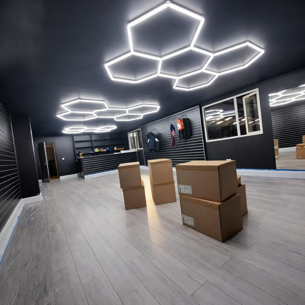 Panel Luz Led 5 Hexágonos