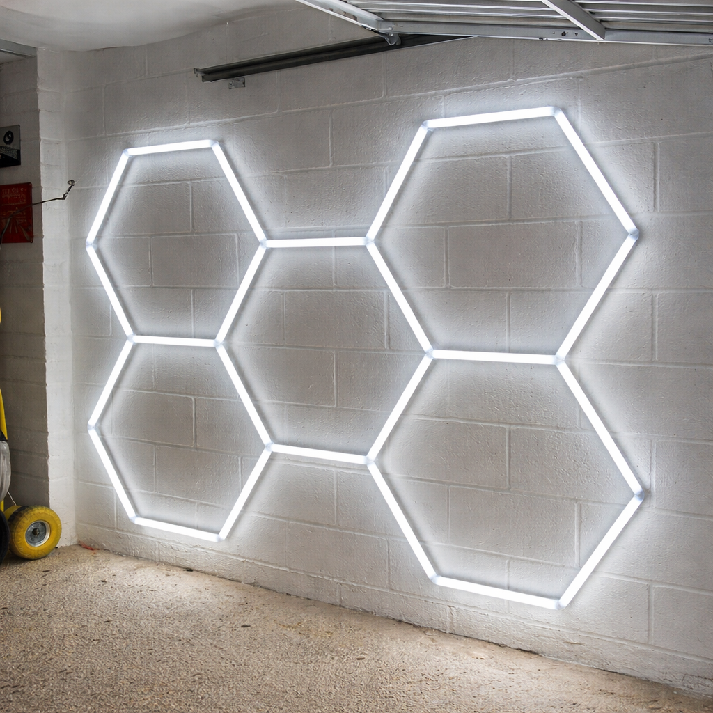 Panel Luz Led 5 Hexágonos