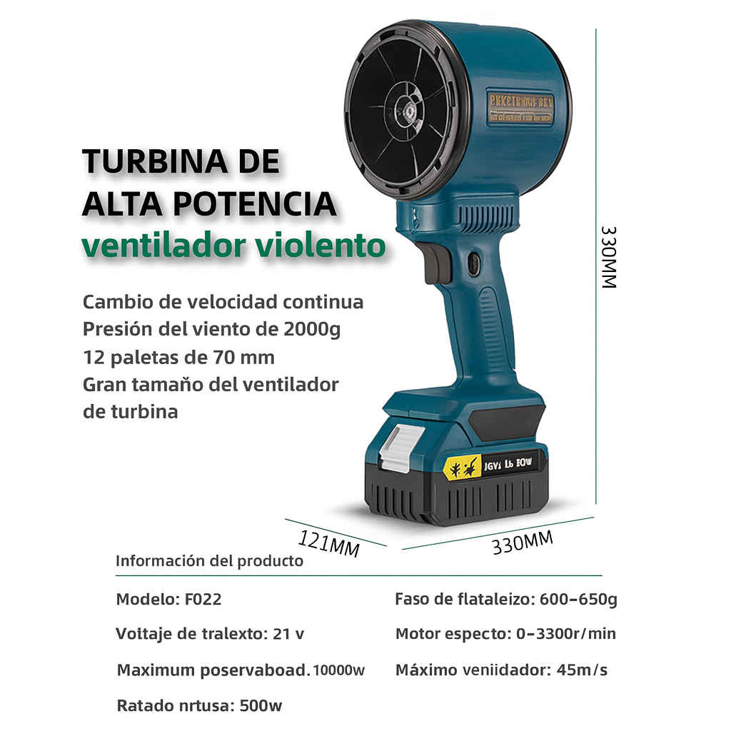 Sopladora Manual Turbo