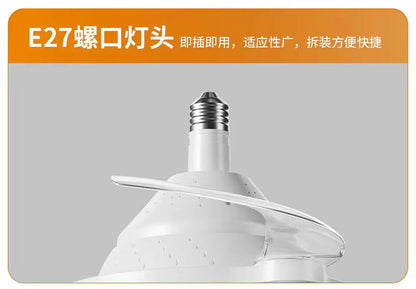 Foco Ventilador Smart LED Tricolor Con 3 Niveles De Velocidad + Control Remoto