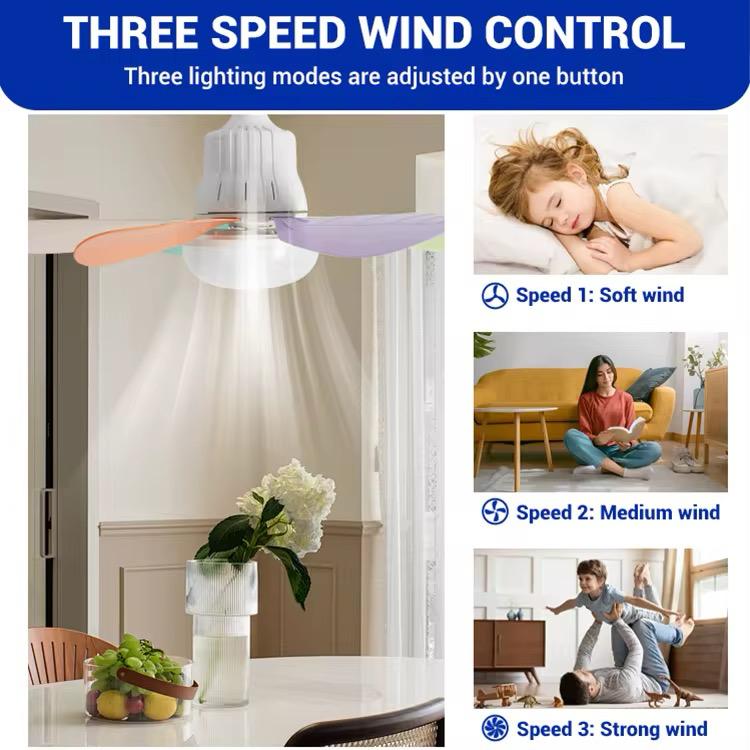 FOCO VENTILADOR SMART LED 21W + CONTROL REMOTO