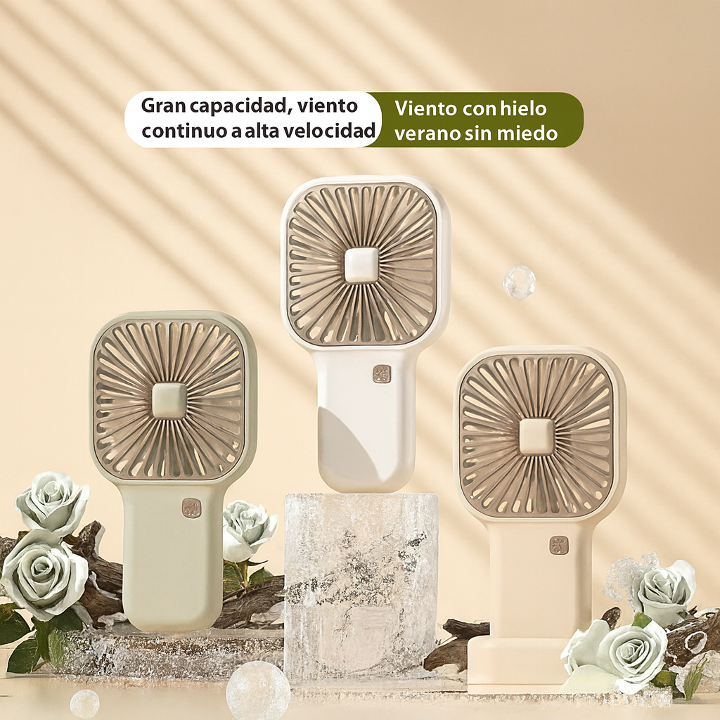 Mini Ventilador Recargable de Mano