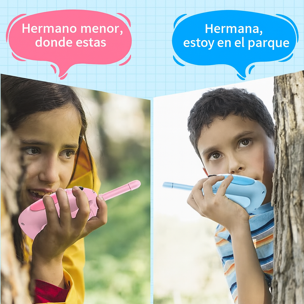 Walkie Talkies Infantiles Recargables