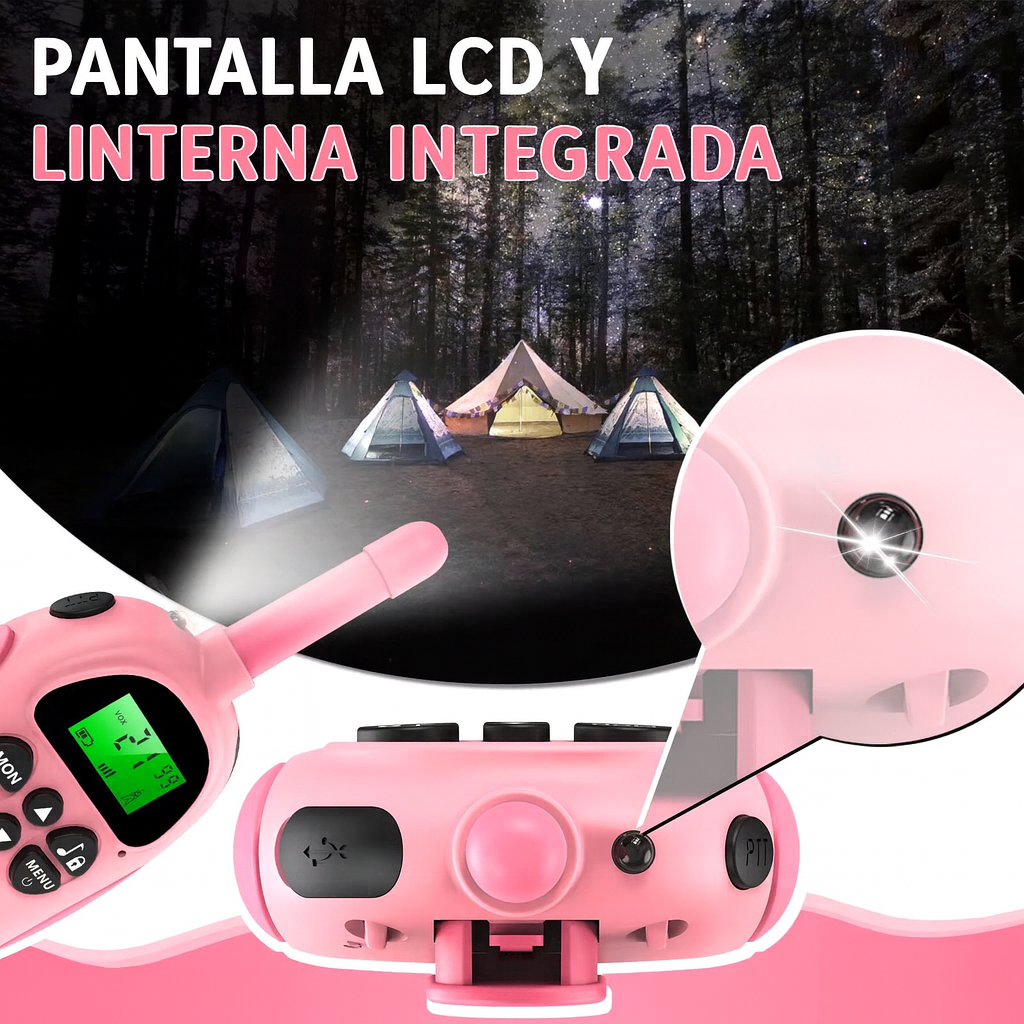 Walkie Talkies Infantiles Recargables