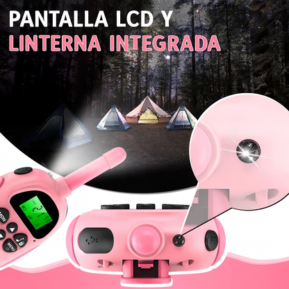 Walkie Talkies Infantiles Recargables