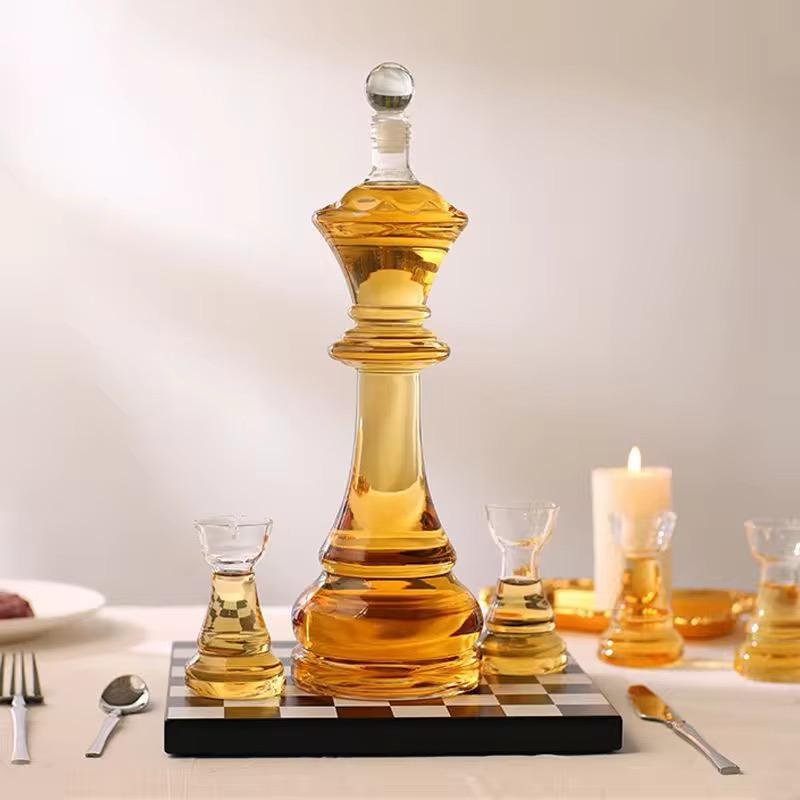 Decantador de Bebidas Tipo Ajedrez