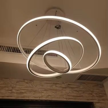 Lampara de Techo Colgante 3 Aros LED 3 Tonos de Luz