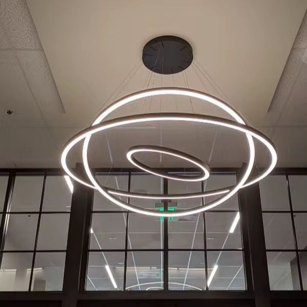 Lampara de Techo Colgante 3 Aros LED 3 Tonos de Luz