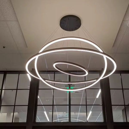 Lampara de Techo Colgante 3 Aros LED 3 Tonos de Luz