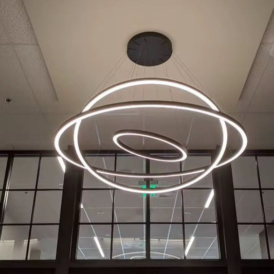 Lampara de Techo Colgante 3 Aros LED 3 Tonos de Luz