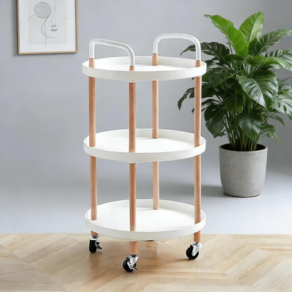 Mesa Auxiliar 3 Niveles Plástico y Metal