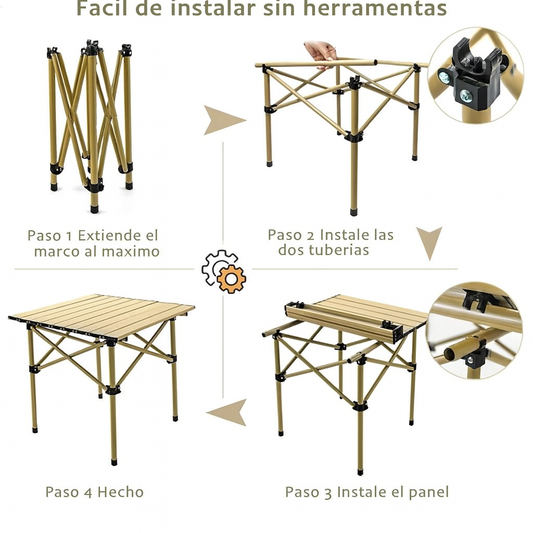 Mesa Retráctil para Jardín