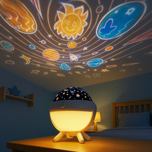 Lampara Infantil Veladora / Proyector 360° - ALTOQUE