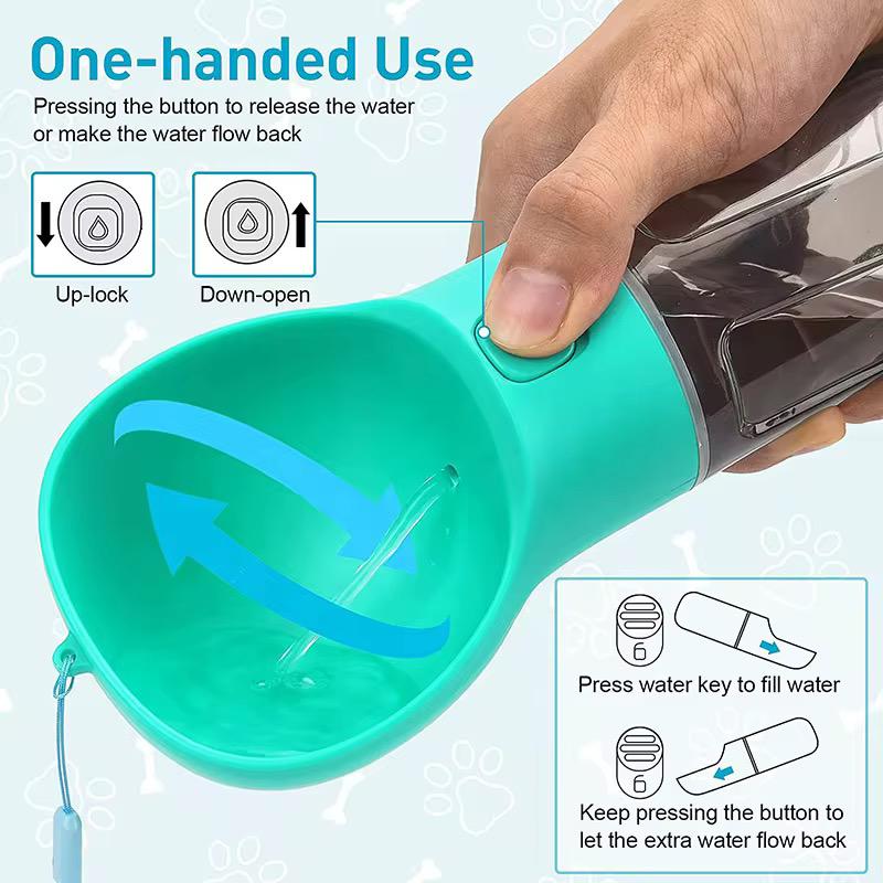 Dispensador de Agua para Mascota con Pala y Bolsas para Desechos - ALTOQUE