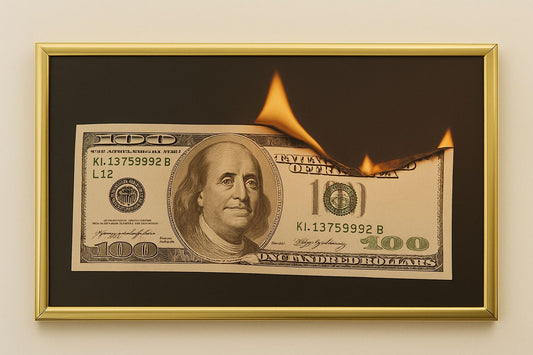 Cuadro Decorativo Dólar Quemado - ALTOQUE