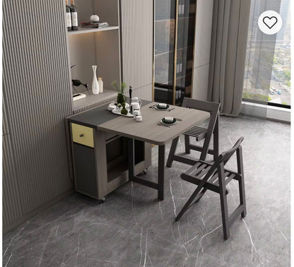 Juego De Comedor / Plegable Con 4 Sillas en Madera - ALTOQUE