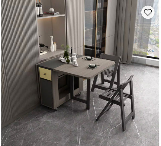 Juego De Comedor / Plegable Con 4 Sillas en Madera - ALTOQUE