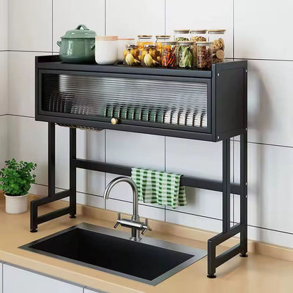Escurridor de Platos Aéreo Organizador con Puerta Acrílica (1 Pileta) - ALTOQUE