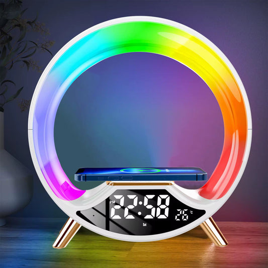 Reloj Led y Parlante con Cargador Inalámbrico - ALTOQUE