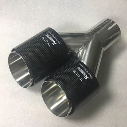 Set de Puntero de Escape Estilo Y en Fibra de Carbono Brilloso - ALTOQUE