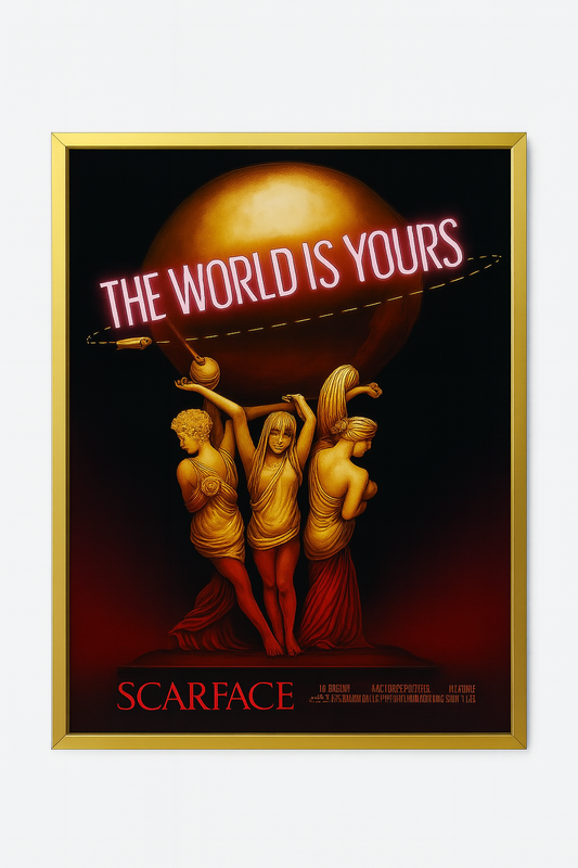Cuadro Decorativo " The World is Your" - ALTOQUE